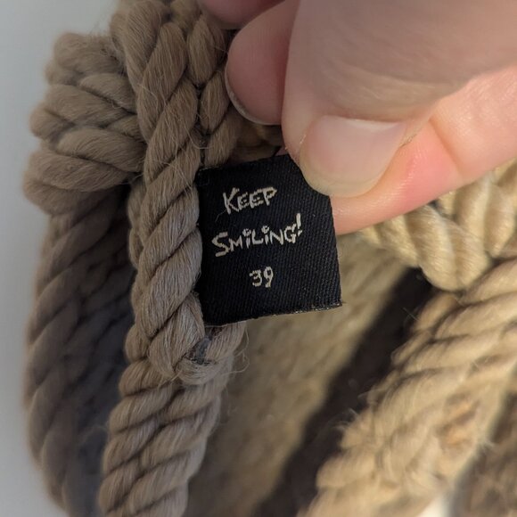 Nomadic State of Mind JC Rope Sandals Braided Boho Fisherman Core Rubber Sole 39 - Picture 4 of 7